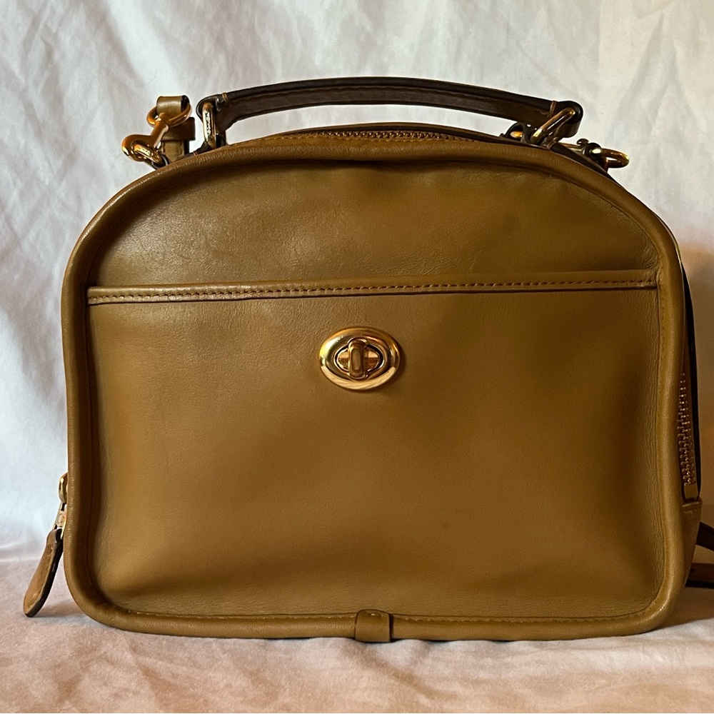 Coach Lunch Pail Style F11785 Limited Re-Edition Crossbody Camel